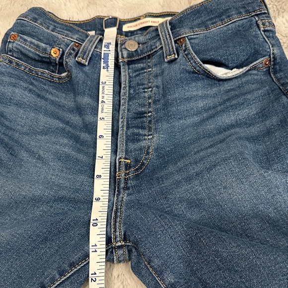 Levi’s Ribcage Straight Ankle Jeans | Medium Wash | Sz 25 | EUC - Picture 9 of 10